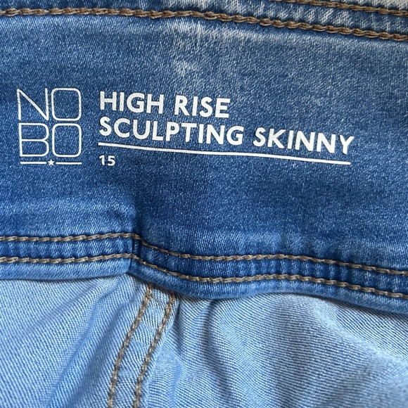 NOBO High Rise Blue Jeans with Stretch - Picture 3 of 4